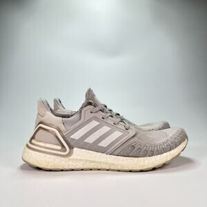 Adidas Ultraboost 20 Grey Running Shoes Knit Sneakers FX8282 Women’s Size 8.5